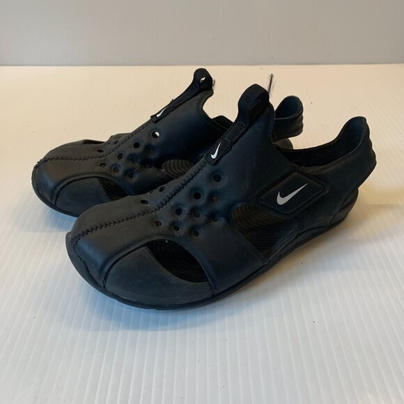 Nike Sunray Protect 2PS Boys Black Sandal/Shoe Sz. 1 - Picture 3 of 5